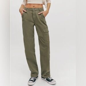 Reformation Bailey High Rise Utility Pant Army Green